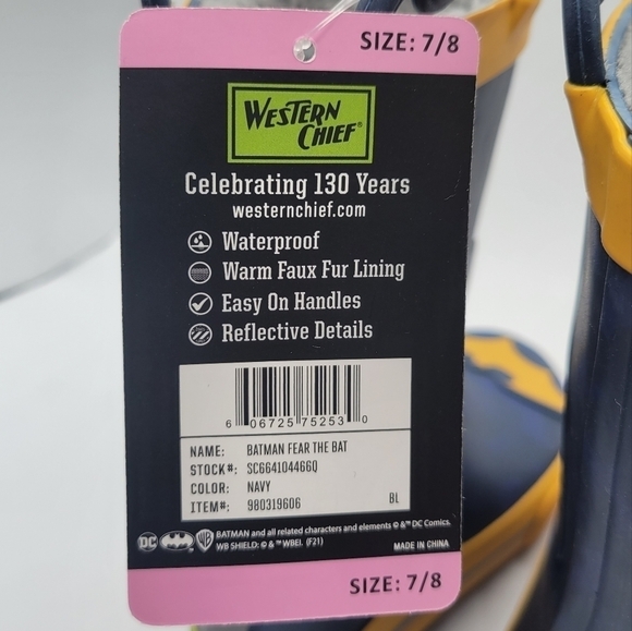 Western Chief Batman Rain Boot 7 / 8 - Picture 7 of 10